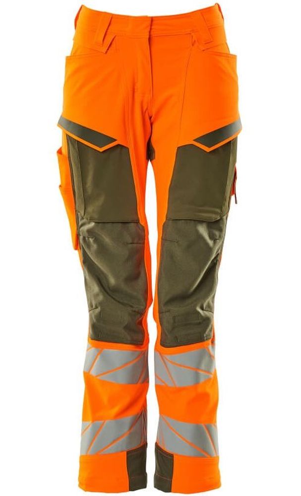 MascotDamenHosemitKnietaschenAccelerateSafe19078-511Hi-visOrangeMoosgrn-C3476