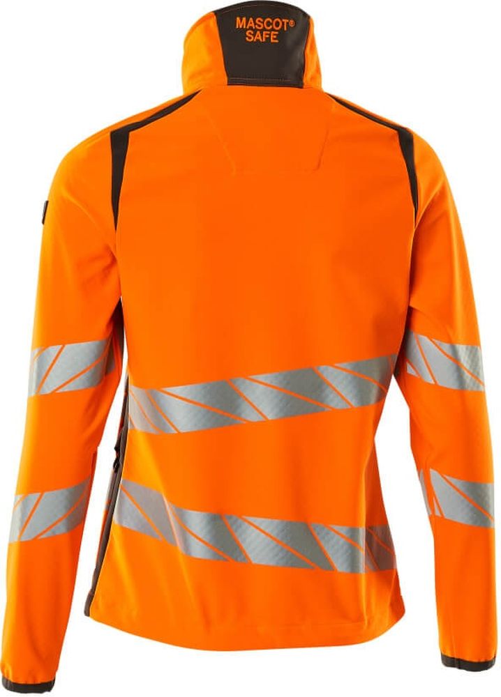 MascotDamenSoftshellJackeAccelerateSafe19012-143Hi-visOrangeDunkelanthrazit-XXL