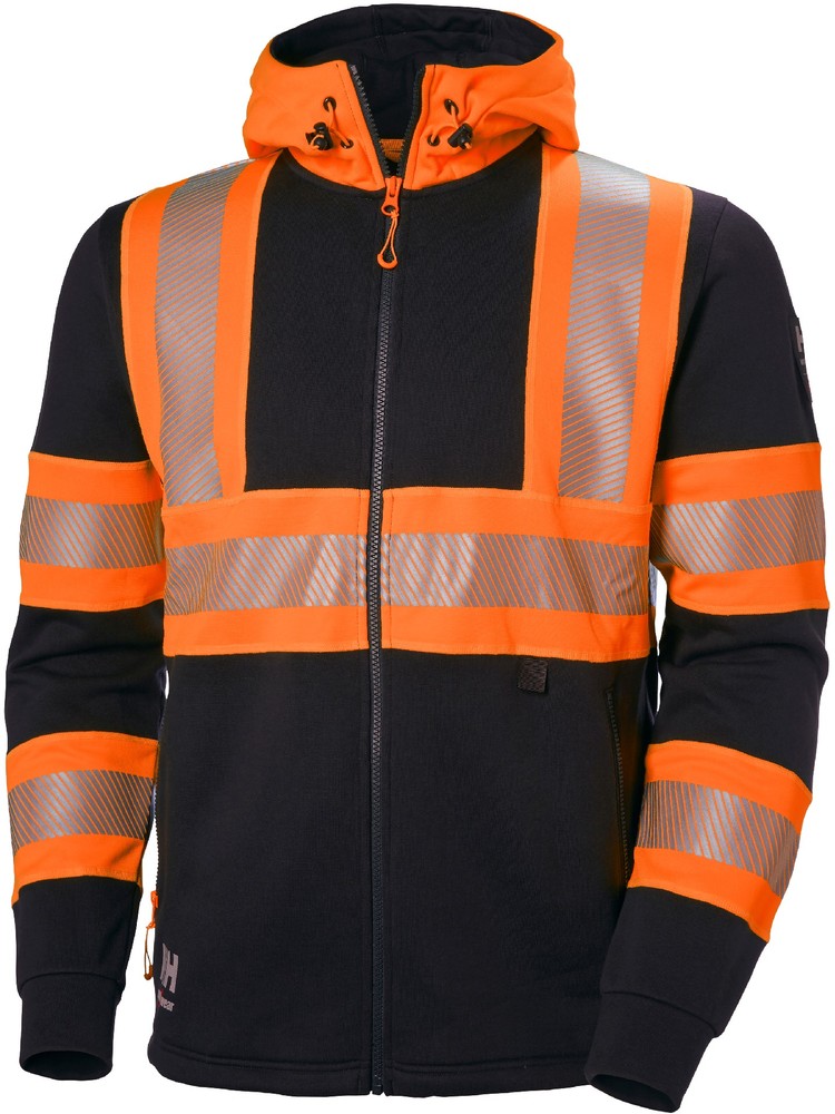 HellyHansenIcuZipHoodieOrangeEbony-XS
