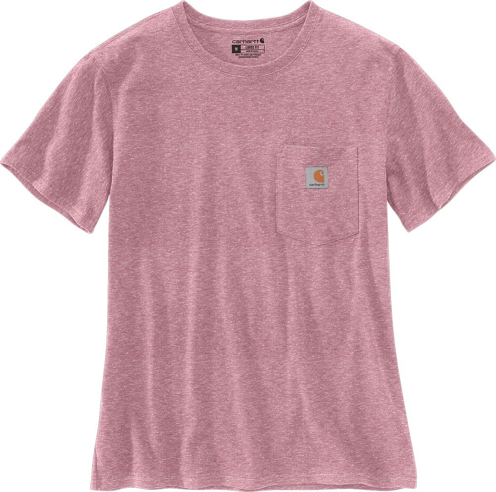 CarharttDamenWorkwPocketSST-ShirtFoxgloveSnowHeather
