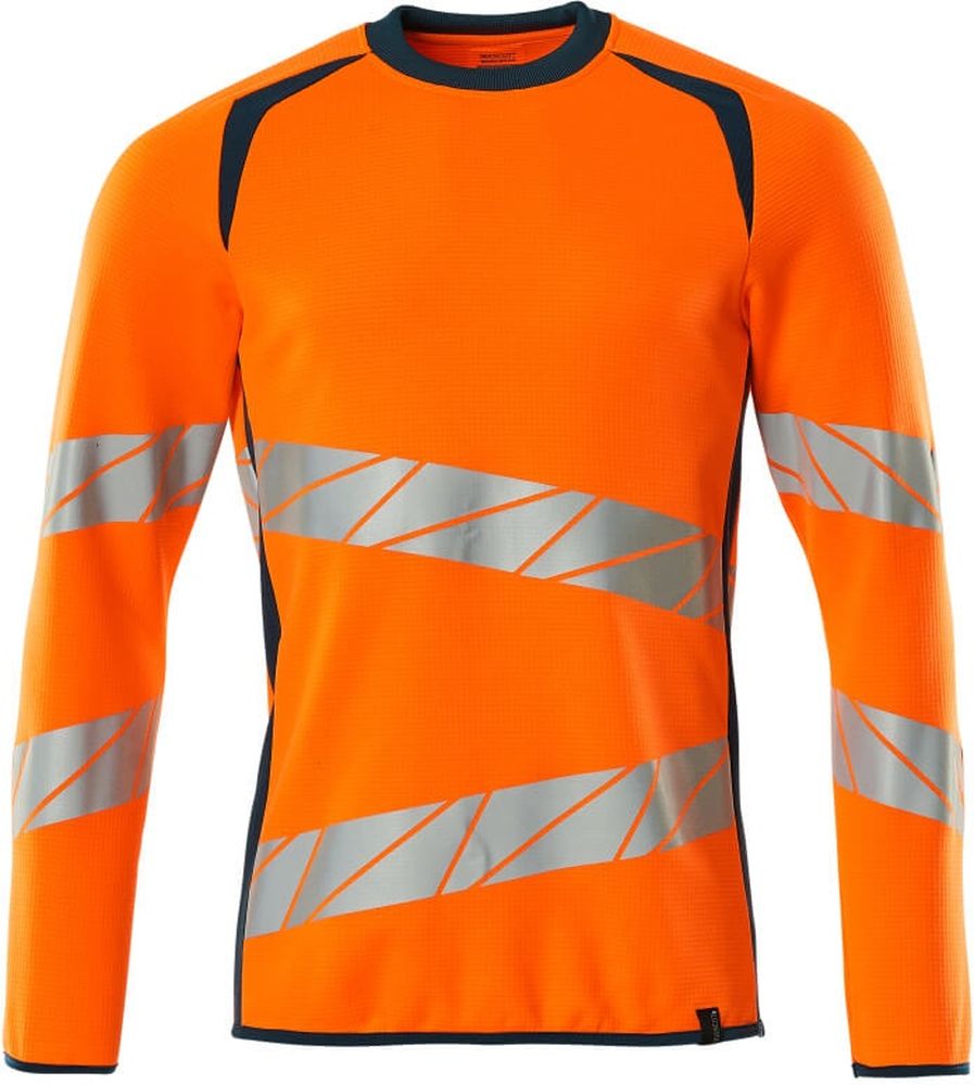 MascotSweatshirtAccelerateSafe19084-781Hi-visOrangeDunkelpetroleum-XXL