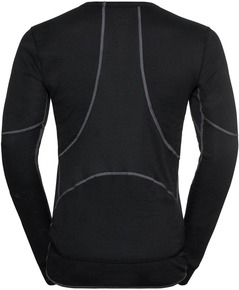 OdloBlTopCrewNeckLong-SleeveActiveX-WarmEco159222Black-L