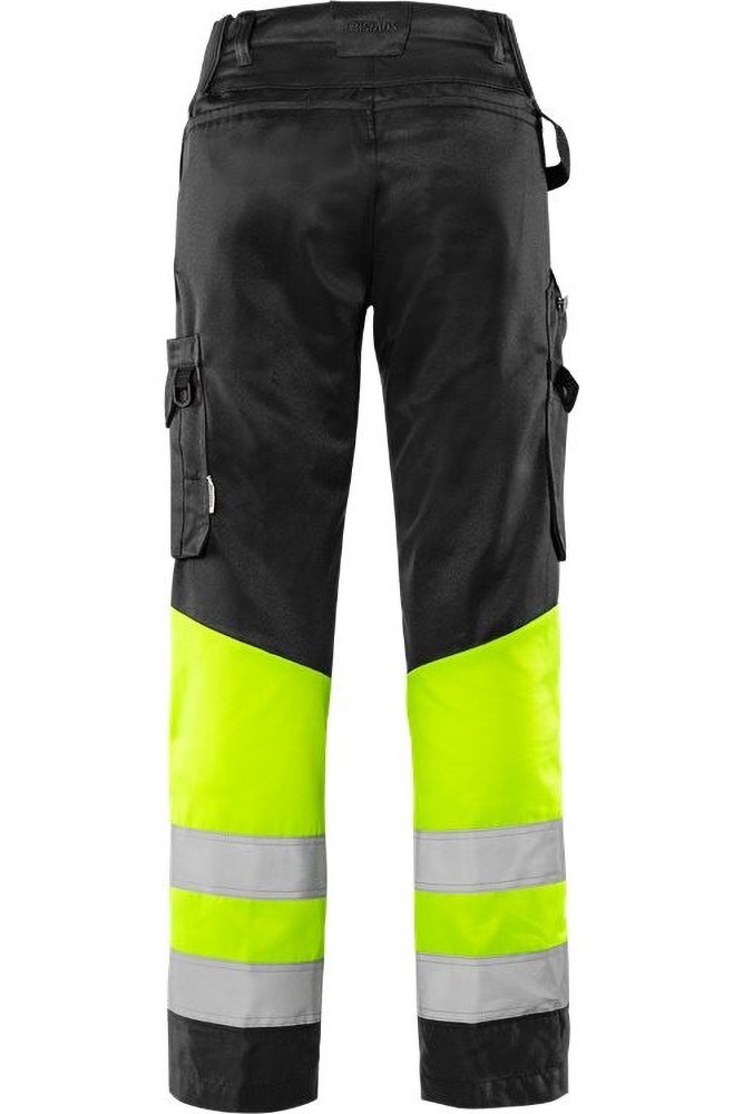 FristadsHighVisGreenHoseDamenKl12652GPLUWarnschutz-GelbSchwarz-34