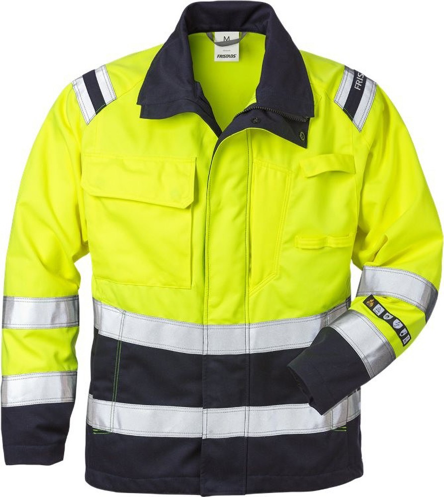 FristadsFlamestatHighVisJackeDamenKl34275ATHSWarnschutz-GelbMarine