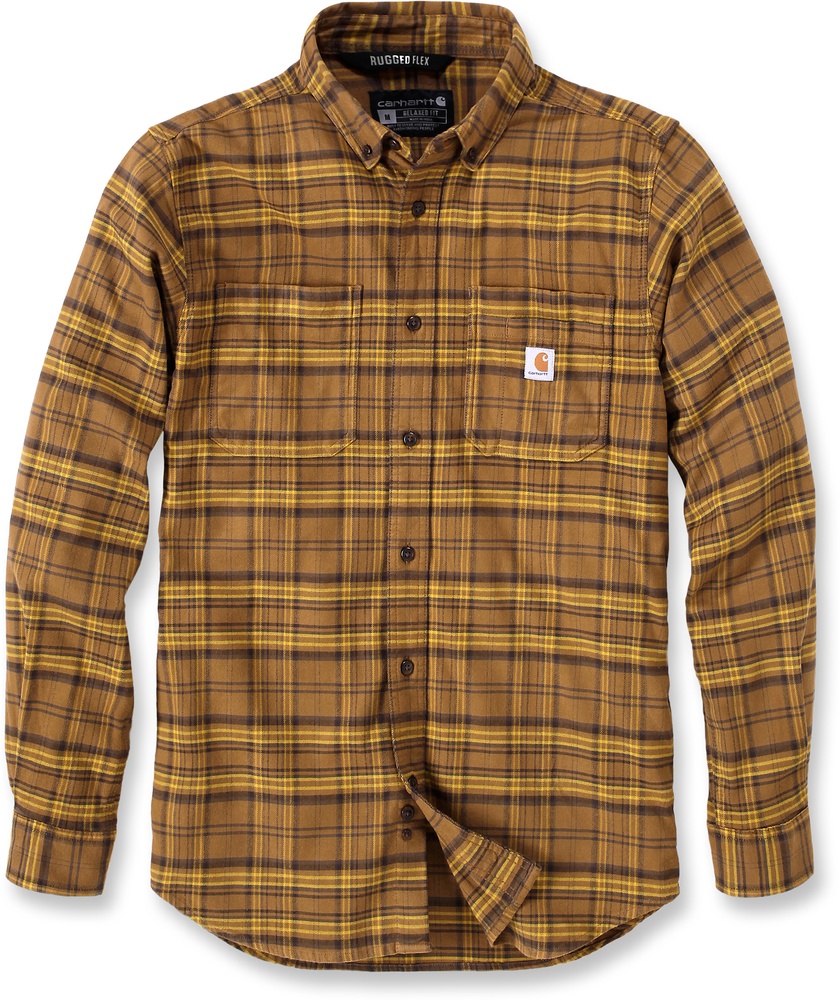 CarharttHemdMidweightFlannelLSPlaidShirtOakBrown-2XL