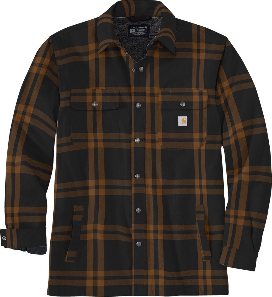 CarharttHemdjackeRoaneHoodedShirtJac106354Black-S