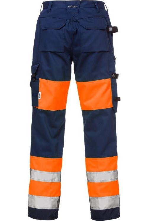 FristadsWarnschutz-HoseHighVisHoseDamenKl12139PLUWarnschutz-OrangeMarine