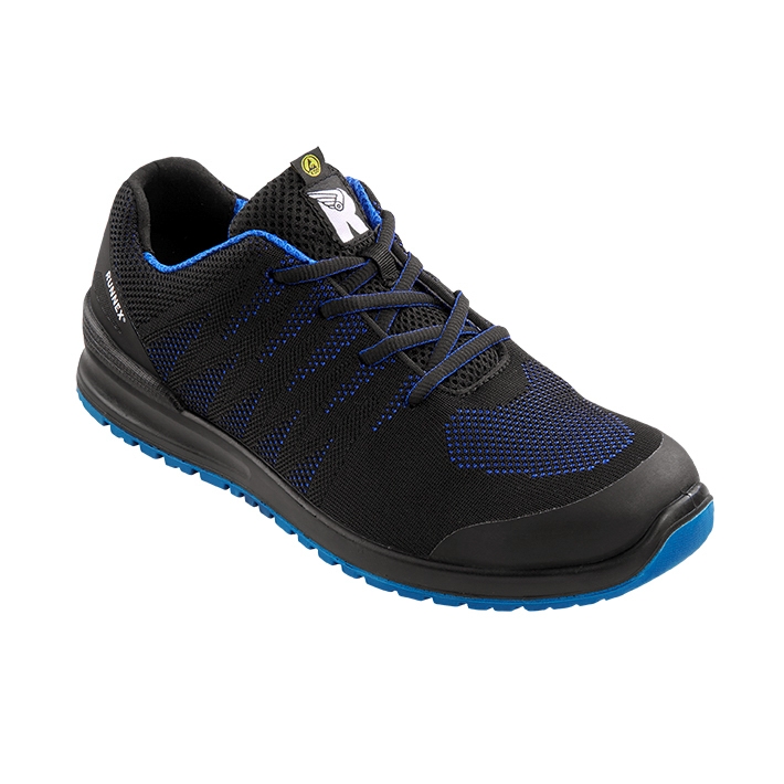 RUNNEXS1P-ESD-SicherheitshalbschuhSportStarSchwarzBlau