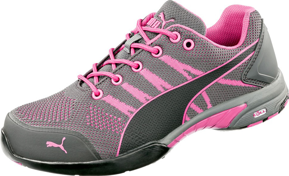 PumaSafetyDamenSicherheitsschuhCelerityKnitPinkLowWnsS1HROSRCGrauPink