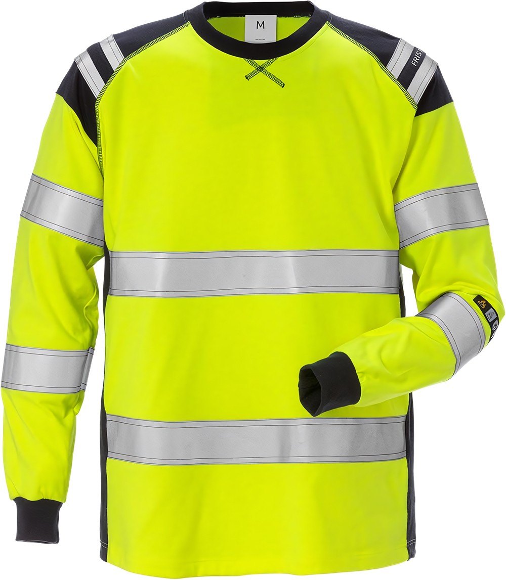 FristadsFlamestatHighVisT-ShirtlaKl37077TFLHWarnschutz-GelbMarine