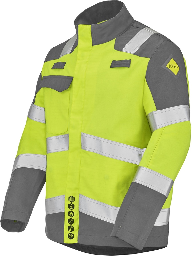 CepovettJackeAtexHv320XpAta9D723004FluoYellowSteelGrey-XS