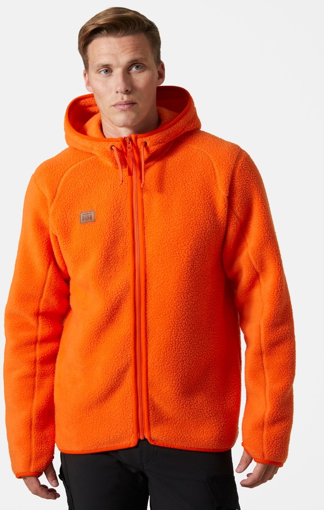 HellyHansenHoodieHeritagePileHoodieOrange-XS