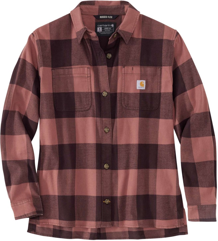 CarharttDamenHemdMidweightFlannelLSPlaidShirtBlackberry