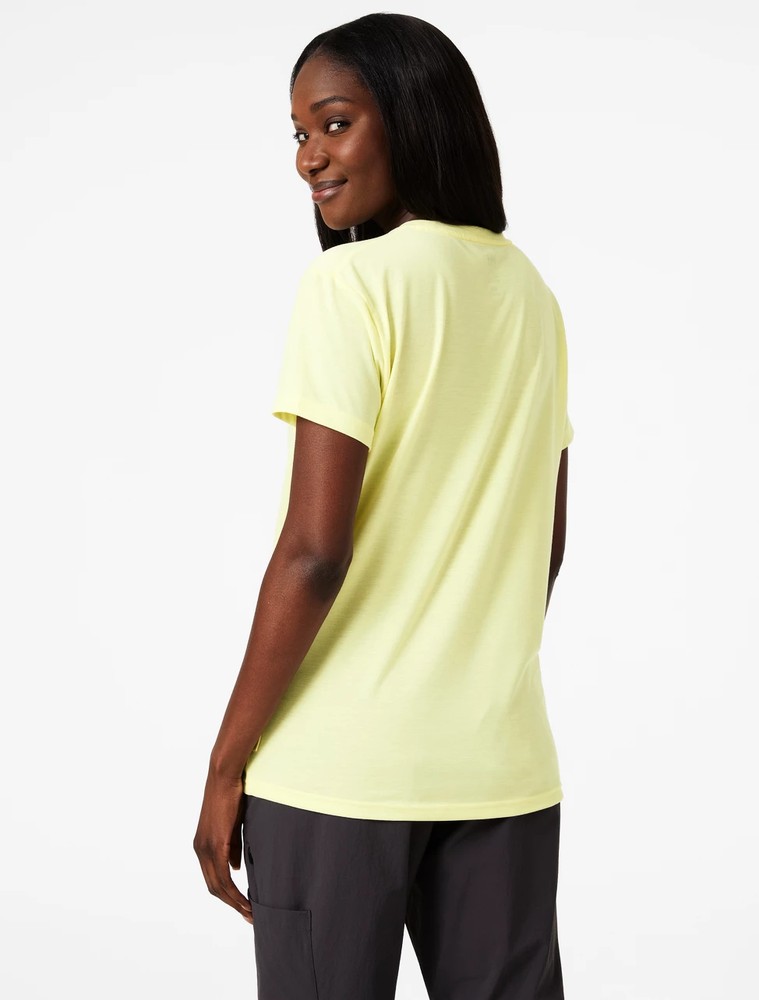 HellyHansenDamenT-ShirtDamenT-ShirtSkogRecycledGraphicTeeFaddedYallow163023Gelb-XL