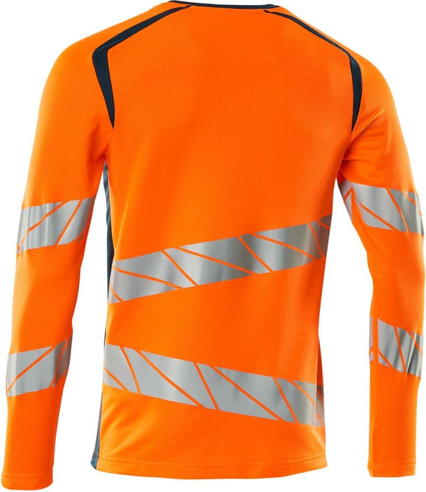 MascotT-ShirtLangarmAccelerateSafe19081-771Hi-visOrangeDunkelpetroleum-XXL