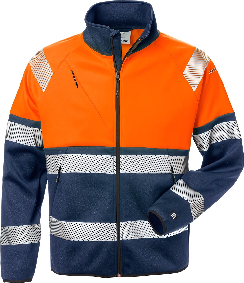 FristadsWarnschutz-JackeHighVisSweatjackeKl14517SSLWarnschutz-OrangeMarine-XS