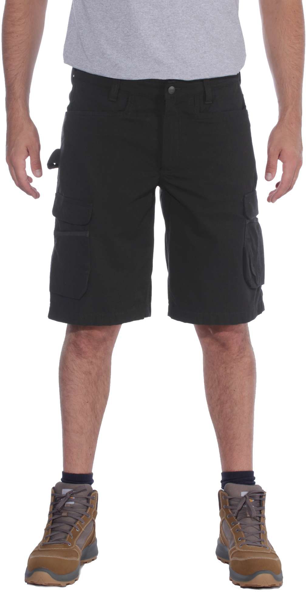 CarharttHerrenShortsSteelMultipocketShortBlack
