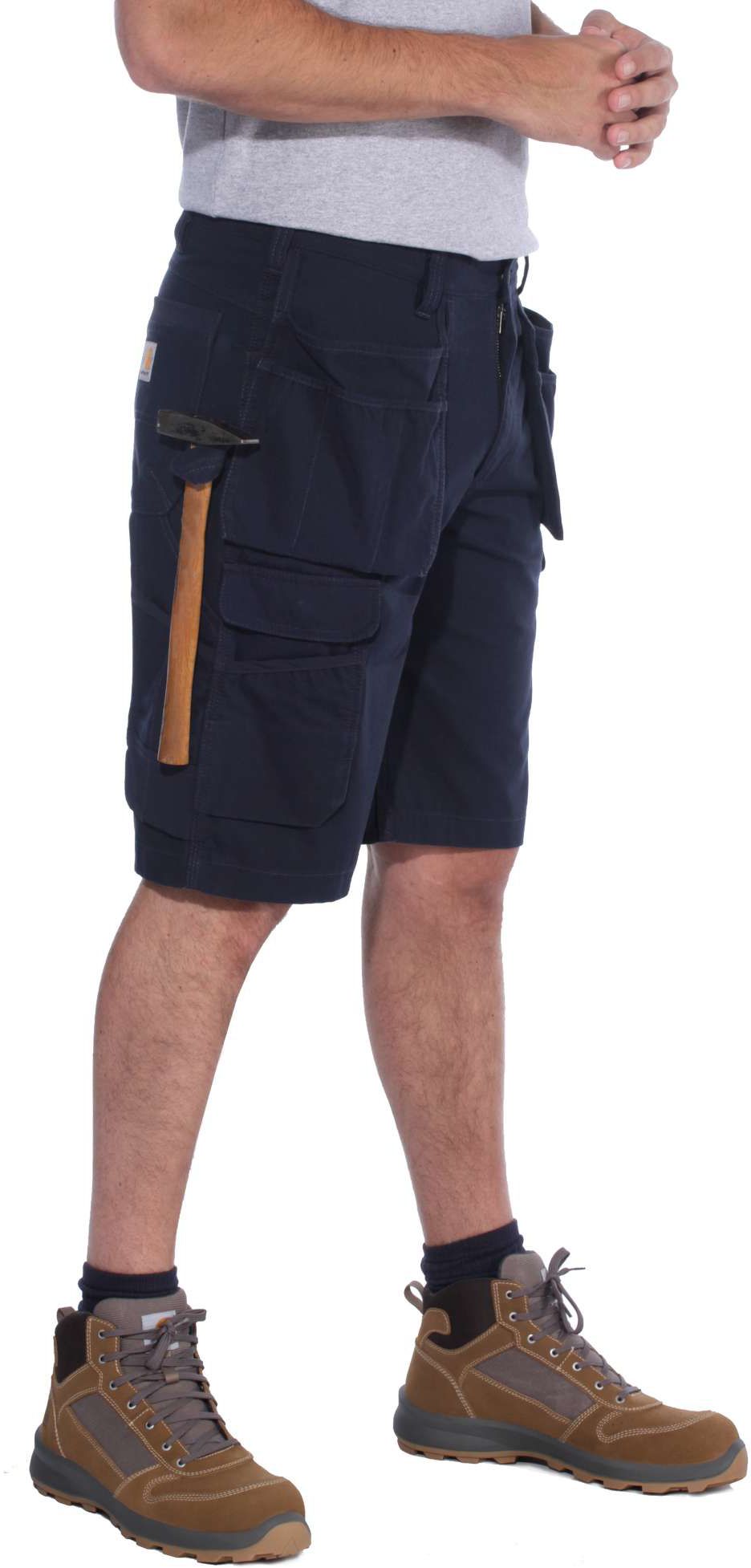CarharttHerrenShortsSteelMultipocketShortNavy