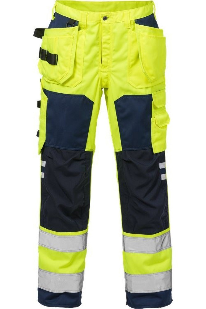 FristadsWarnschutz-HoseHighVisHandwerkerhoseKl22025PLUWarnschutz-GelbMarine