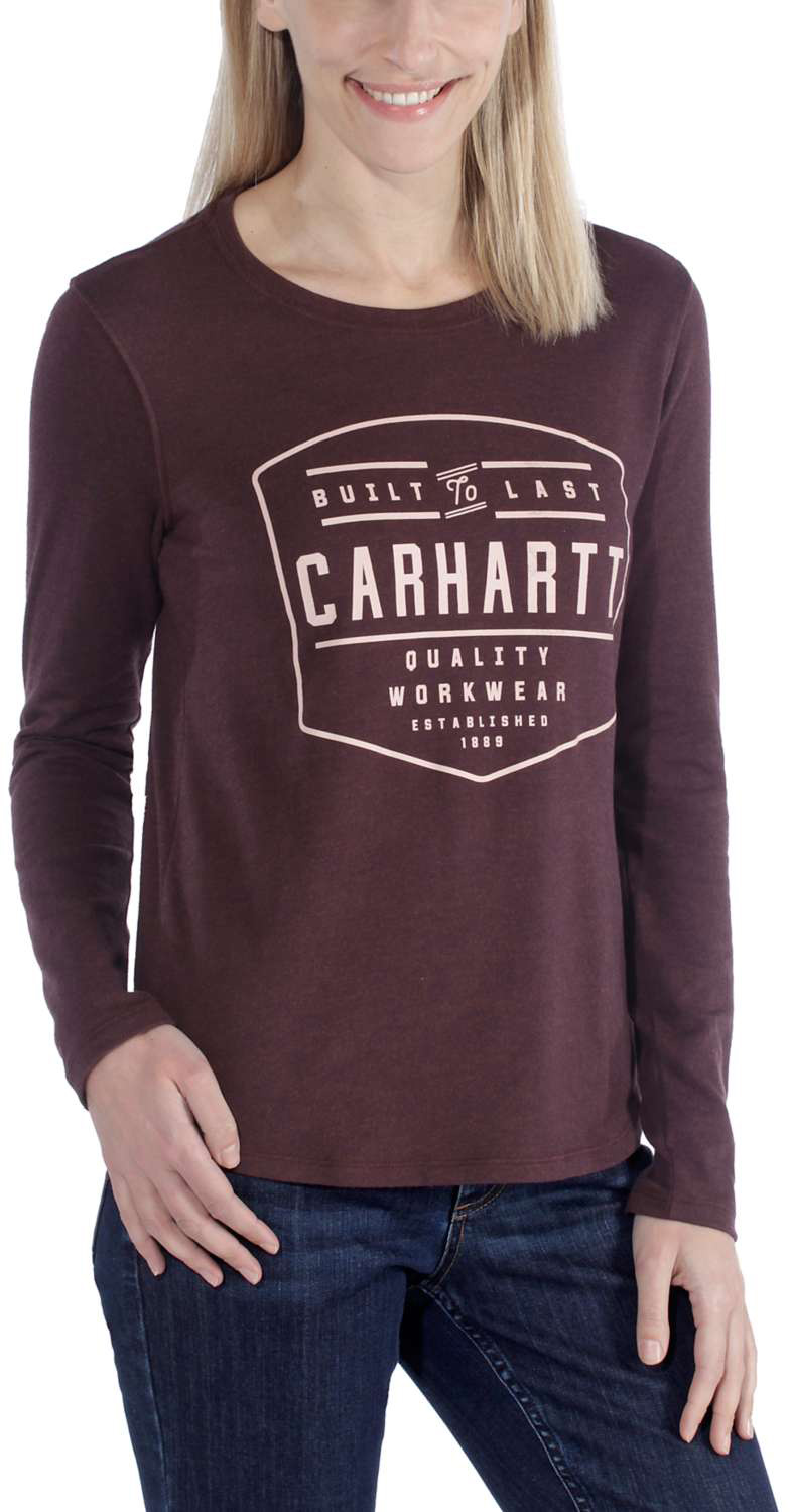 CarharttDamenT-ShirtGraphicLST-ShirtFudgeHeather