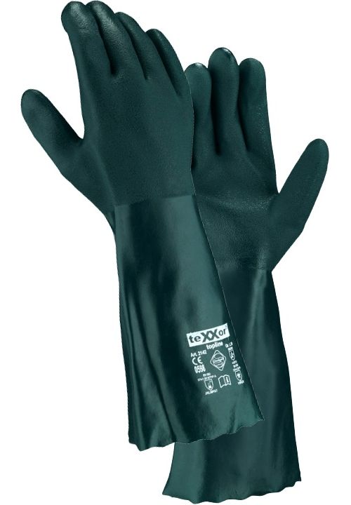 teXXorToplineChemikalienschutz-HandschuhePvcGrn12Stck2142Grn-8