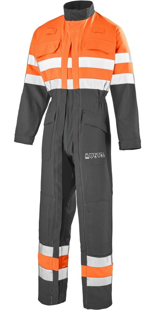 CepovettOverall2ReissverschlsseSilverTech26094738505FluoOrangeCharcoalGrey-XS