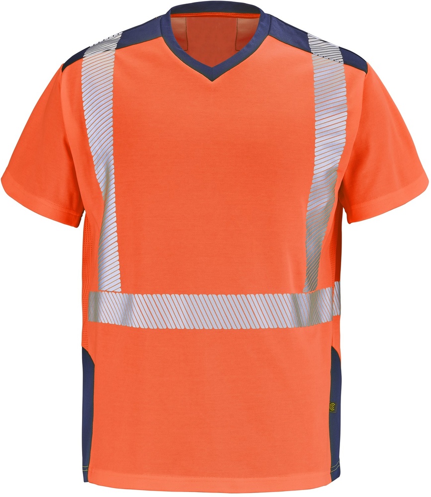 CepovettKurzarm-ShirtFluoSafeXp9T84FluoOrangeNavy-S