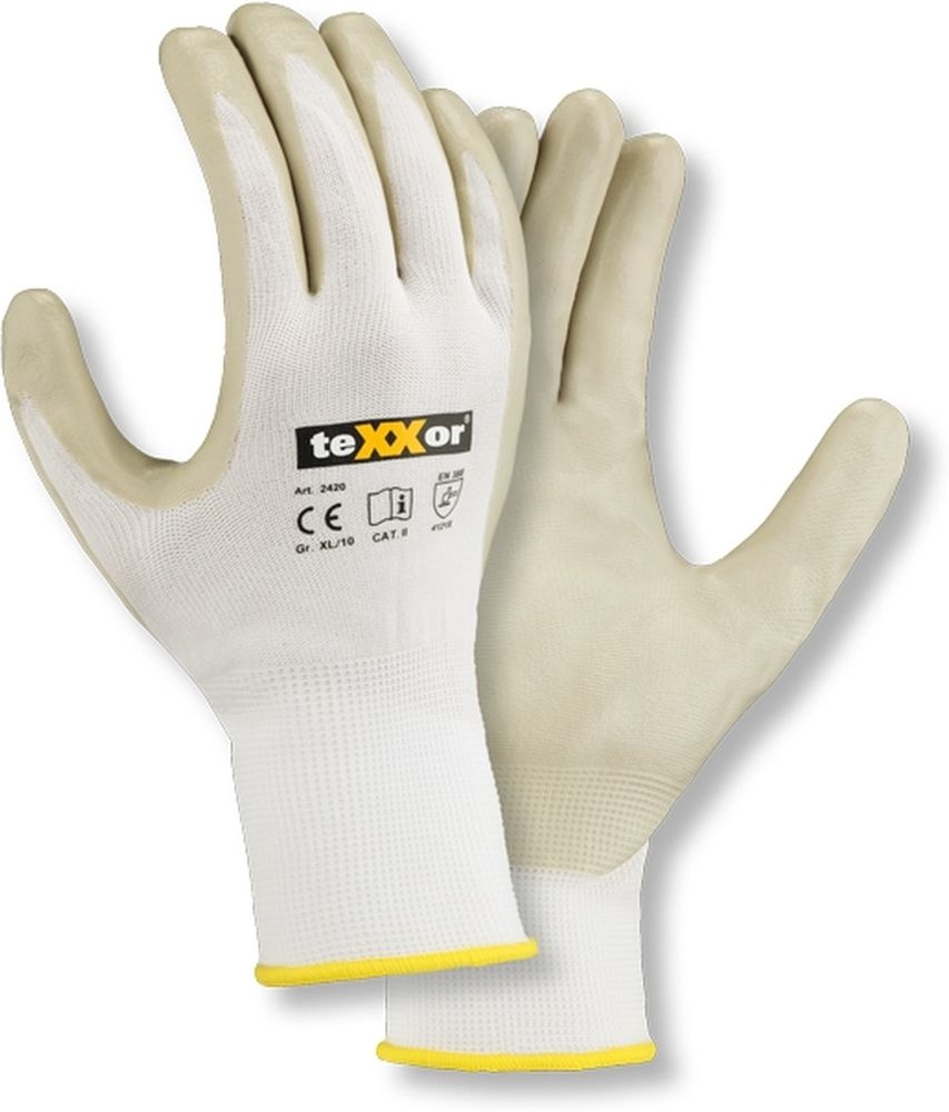 teXXorNylon-StrickhandschuheNitrilBeschichtet12Stck2420WeiGrau-7