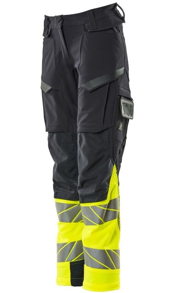 MascotDamenHosemitKnietaschenAccelerateSafe19178-511SchwarzblauHi-visGelb-C3476