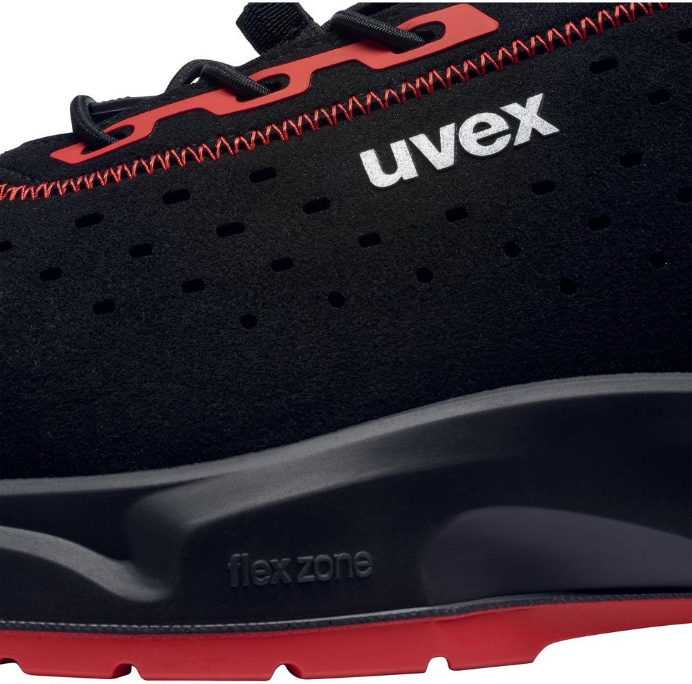 UvexSicherheits-Halbschuhe1X-CraftS1PlSR68021SchwarzRot-35Weite10