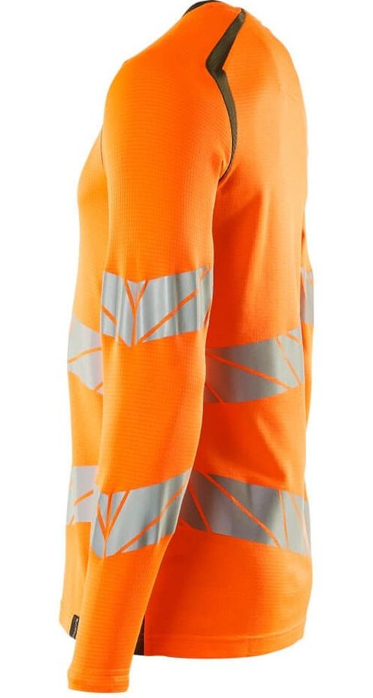 MascotT-ShirtLangarmAccelerateSafe19081-771Hi-visOrangeMoosgrn-XXL