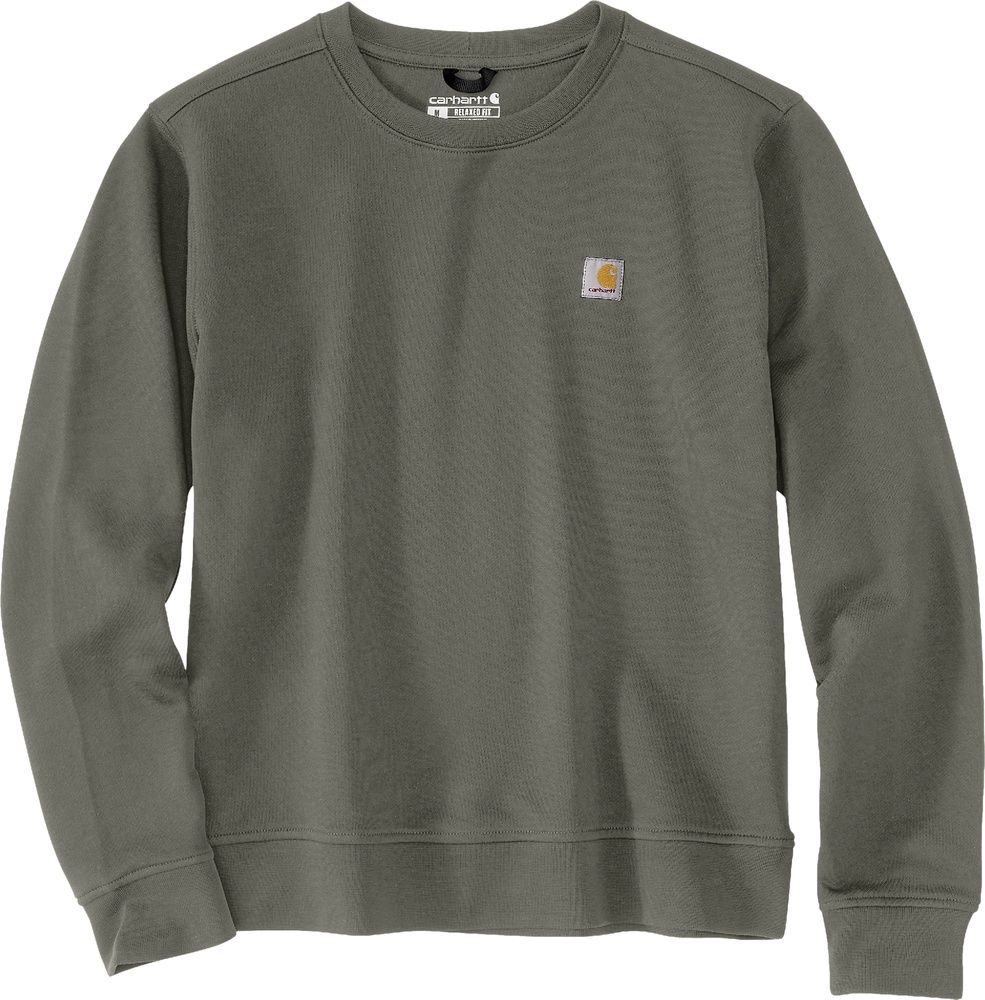 CarharttDamenFrenchTerryCrewneckSweatshirt106179DustyOlive-M