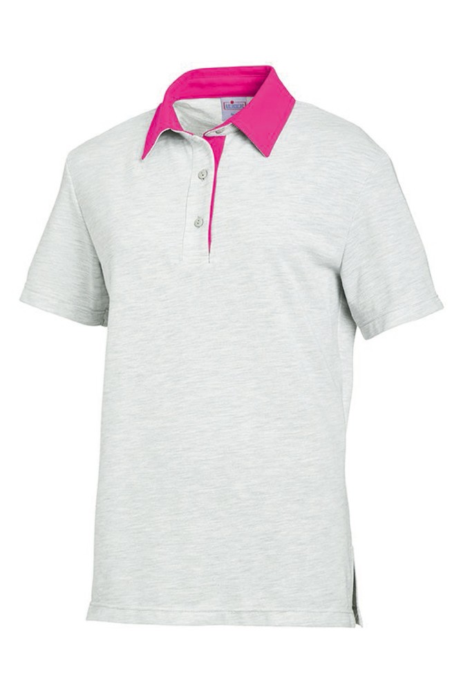 LeiberPolo-Shirt0827416936GrauMelangeFuchsia