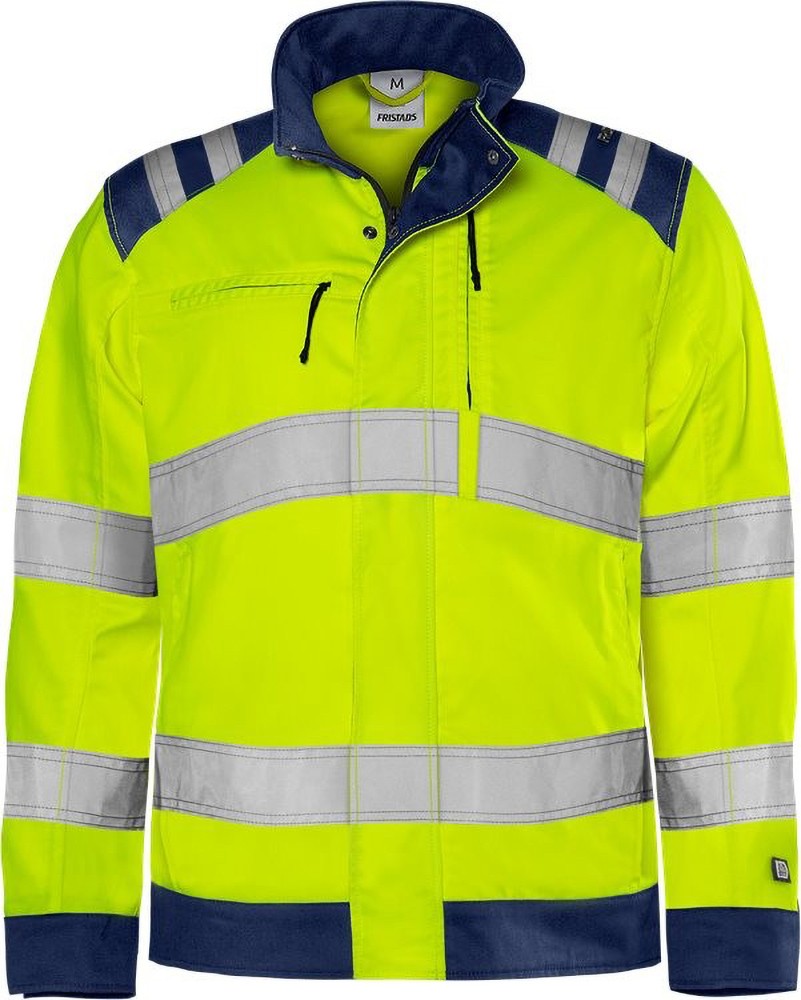 FristadsHighVisGreenJackeKl34067GPLUWarnschutz-GelbMarine