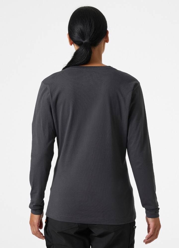 HellyHansenDamenClassicLongsleeveDarkGrey-XS