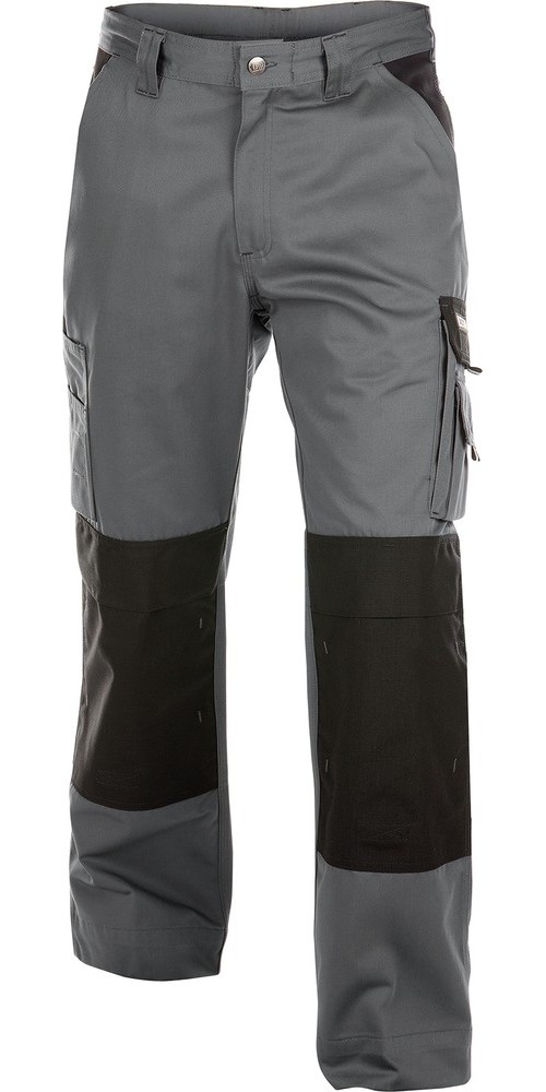 DassyZweifarbigeArbeitshosemitKniepolstertaschenBostonPESCO61ZementgrauSchwarz