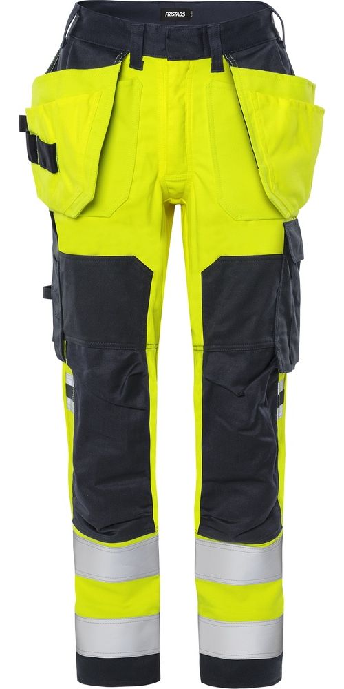 FristadsDamenFlamestatHighVisHandwerkerStretchHoseKl22164ATHF300374Hi-VisYellowNavy-50