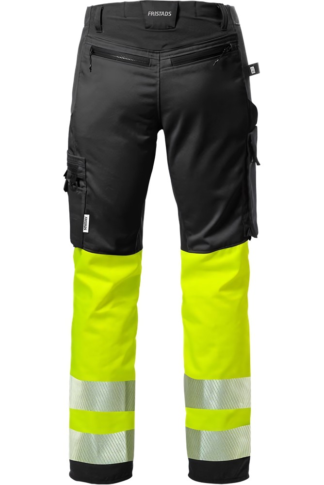 FristadsHighVisStretch-HoseKl12705PLUWarnschutz-GelbSchwarz-C44