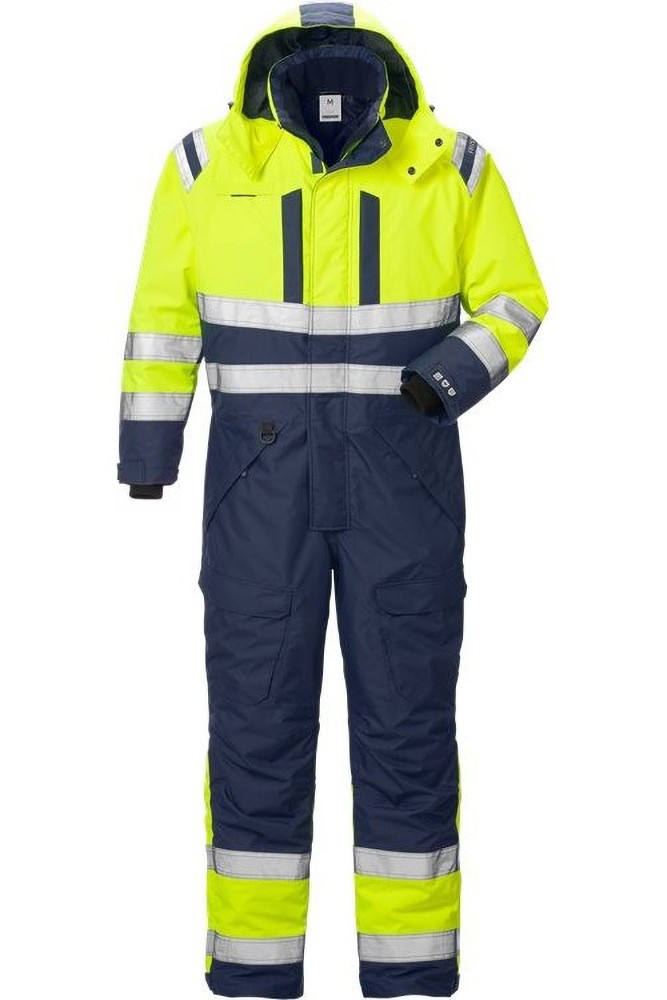 FristadsWarnschutz-OverallHighVisAirtechWinteroverallKl38015GTTWarnschutz-GelbMarine