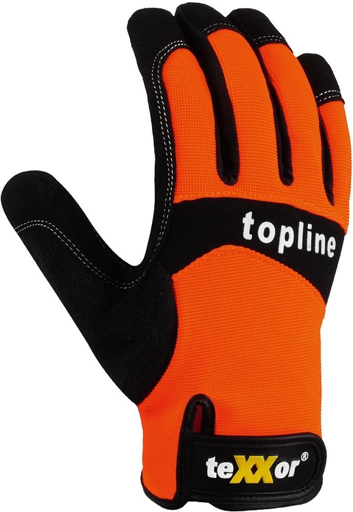teXXorToplineKunstleder-HandschuheIrvine12Stck2530OrangeSchwarzGrau-7