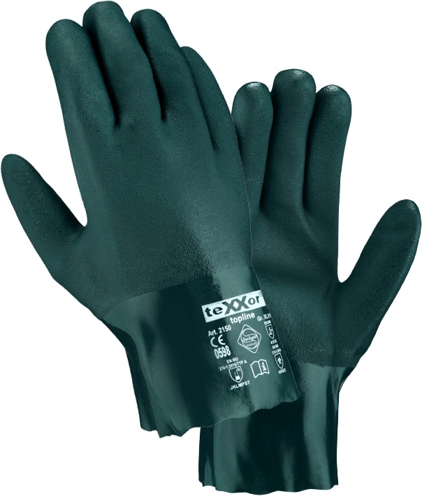 teXXorToplineChemikalienschutz-HandschuhePvcGrn12Stck2150Grn-9