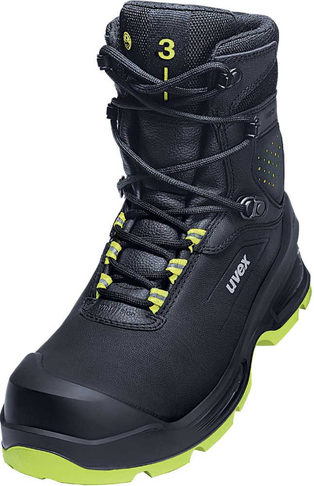 UvexSicherheitsschuhStiefel3SicherheitsstiefelS3SR68751SchwarzGelb-36Weite10