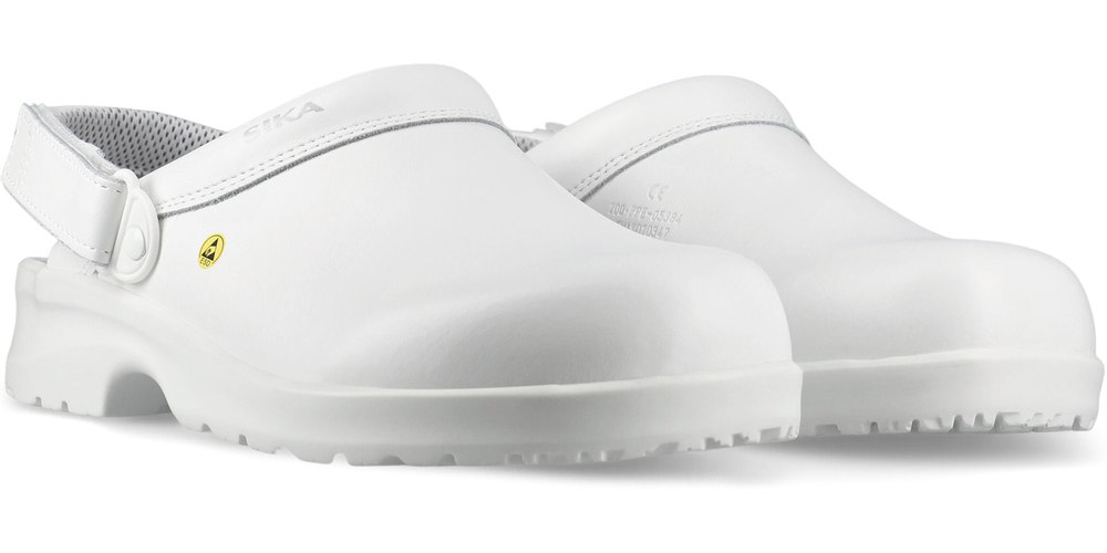 SikaArbeitsschuhFusionESDoffenerClogmitFersenriemenWei