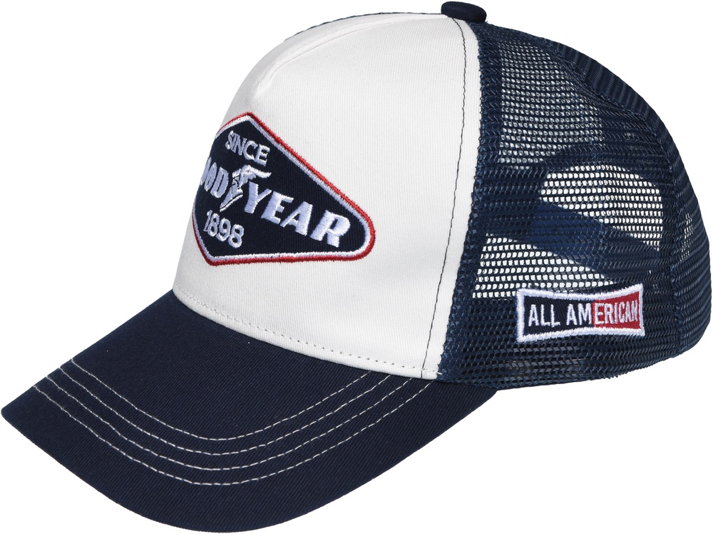 GoodyearTruckerKappeNavyWhiteRed