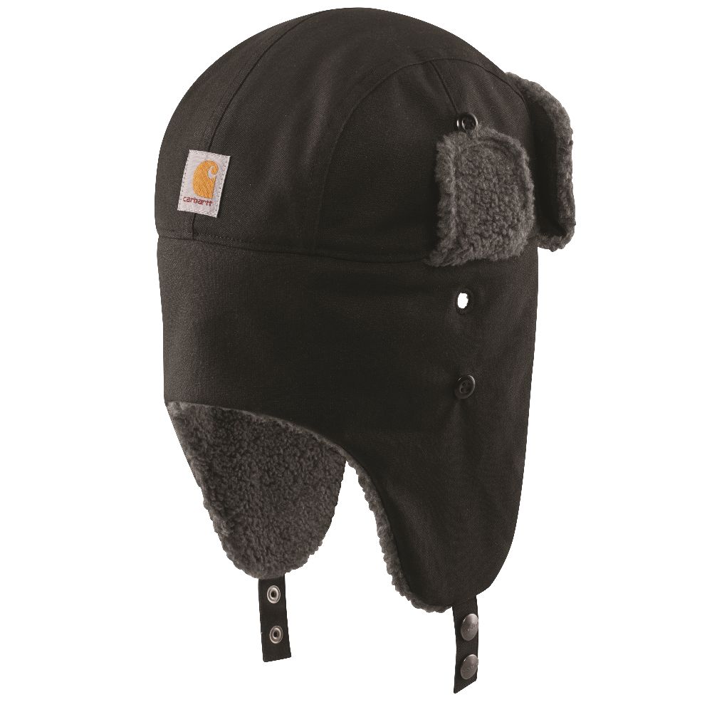CarharttMtzeTrapperHatBlack