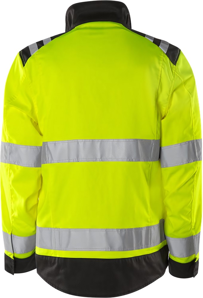 FristadsHighVisGreenJackeKl34067GPLUWarnschutz-GelbSchwarz-S
