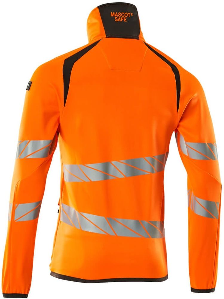 MascotFleecepullovermitReiverschlussAccelerateSafe19103-315Hi-visOrangeDunkelanthrazit-XXL