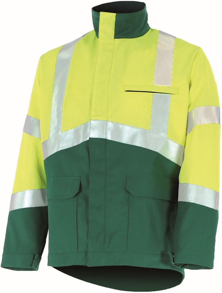 CepovettJackeFluoSafe9D839570FluoYellowAmazonianGreen-XS