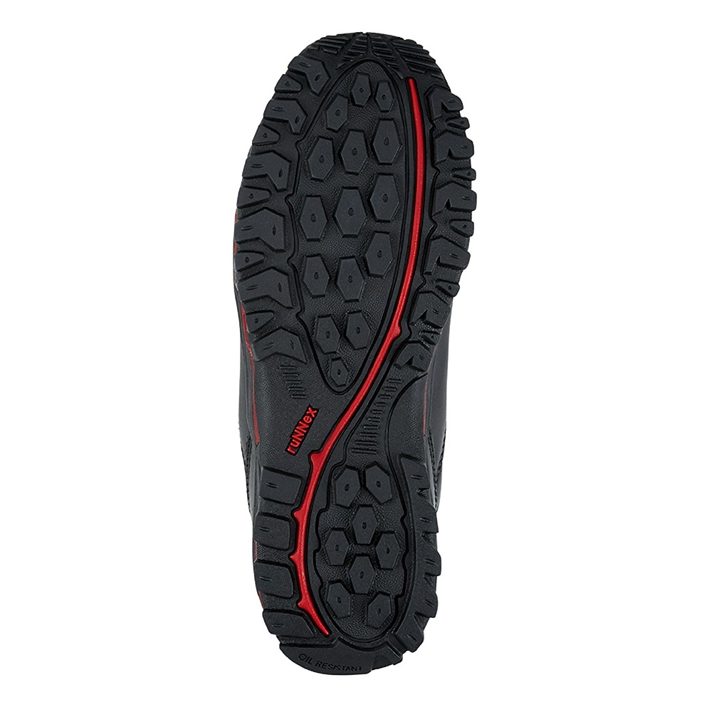RUNNEXS3-SicherheitshalbschuhLightStarSchwarzRot