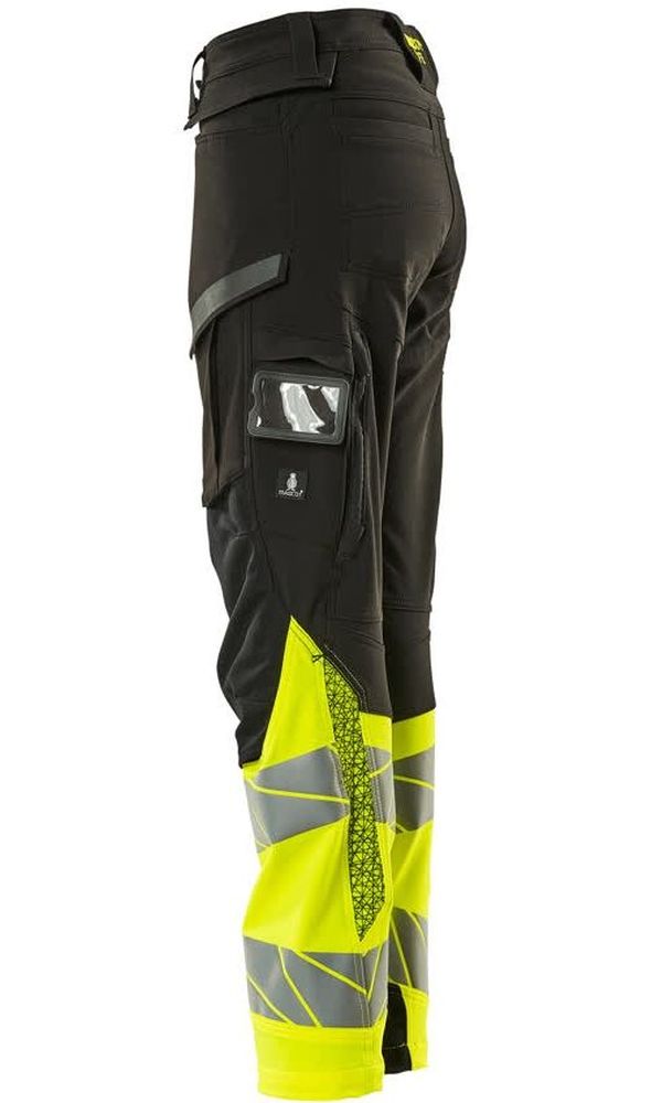 MascotDamenHosemitKnietaschenAccelerateSafe19178-511SchwarzHi-visGelb-C3476